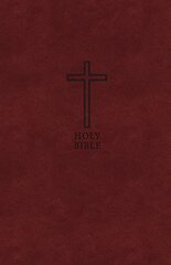 KJV Holy Bible: Value Large Print Thinline, Burgundy Leathersoft, Red Letter, Comfort Print: King James Version