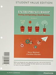 Entrepreneurship + Myentrepreneurshiplab With Pearson Etext Access Card: Starting and Operating a Small Business, Student Value Edition