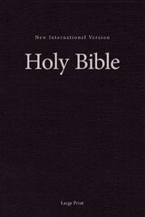 NIV, Single-Column Pew and Worship Bible, Large Print, Hardcover, Black