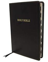 KJV Holy Bible: Large Print Thinline, Black Leathersoft, Red Letter, Comfort Print (Thumb Indexed): King James Version