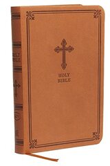 KJV Holy Bible: Value Compact Thinline, Brown Leathersoft, Red Letter, Comfort Print: King James Version