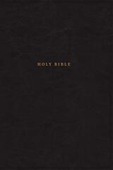 NKJV, Reference Bible, Classic Verse-by-Verse, Center-Column, Leathersoft, Black, Red Letter, Thumb Indexed, Comfort Print